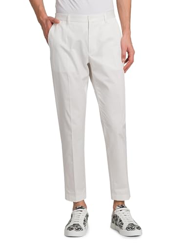 Dolce&Gabbana, Stretch Cotton Gabardine Trousers, 58 (42), Bianco