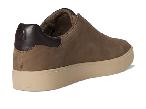 Cole Haan, Men, Grandpro Luxe Slip-On Sneakers, Morel Nubuck/Dark Chocolate/Oxford Tan, 10, Medium