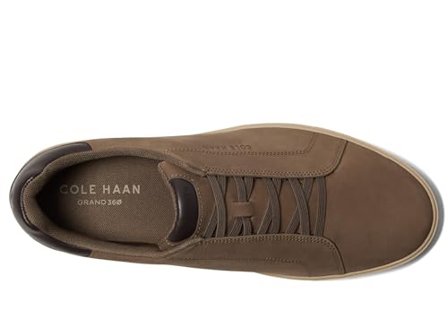 Cole Haan, Men, Grandpro Luxe Slip-On Sneakers, Morel Nubuck/Dark Chocolate/Oxford Tan, 10, Medium