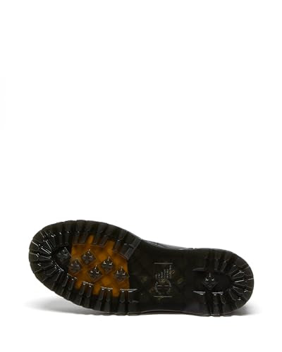 Dr. Martens mens Jadon-w combat boots, Black Polished Smooth, 7 Women 6 Men US