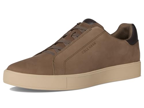 Cole Haan, Men, Grandpro Luxe Slip-On Sneakers, Morel Nubuck/Dark Chocolate/Oxford Tan, 10, Medium