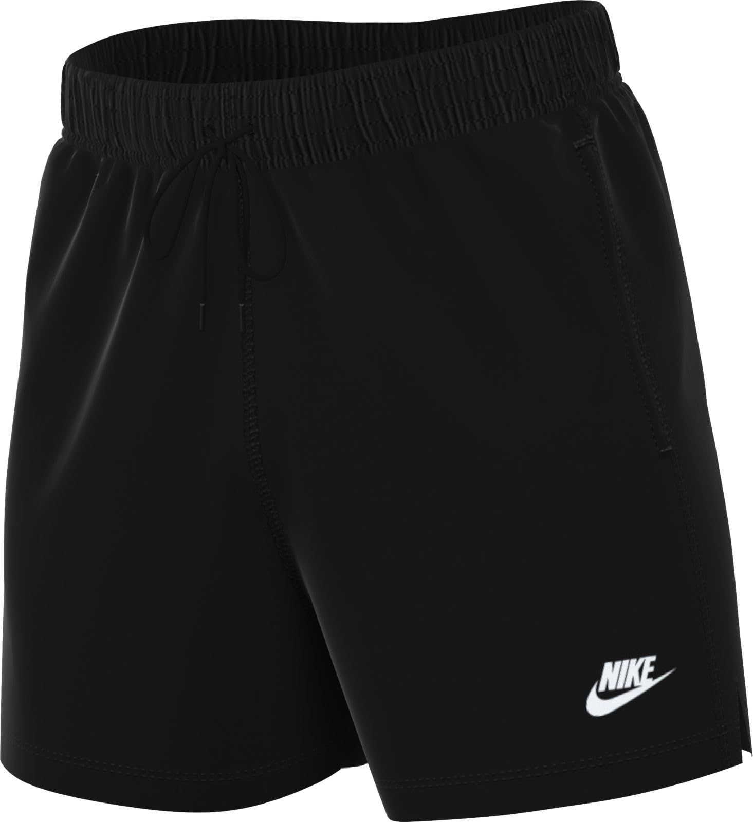 Nike Men's Club Knit Shorts, Black/White, Medium