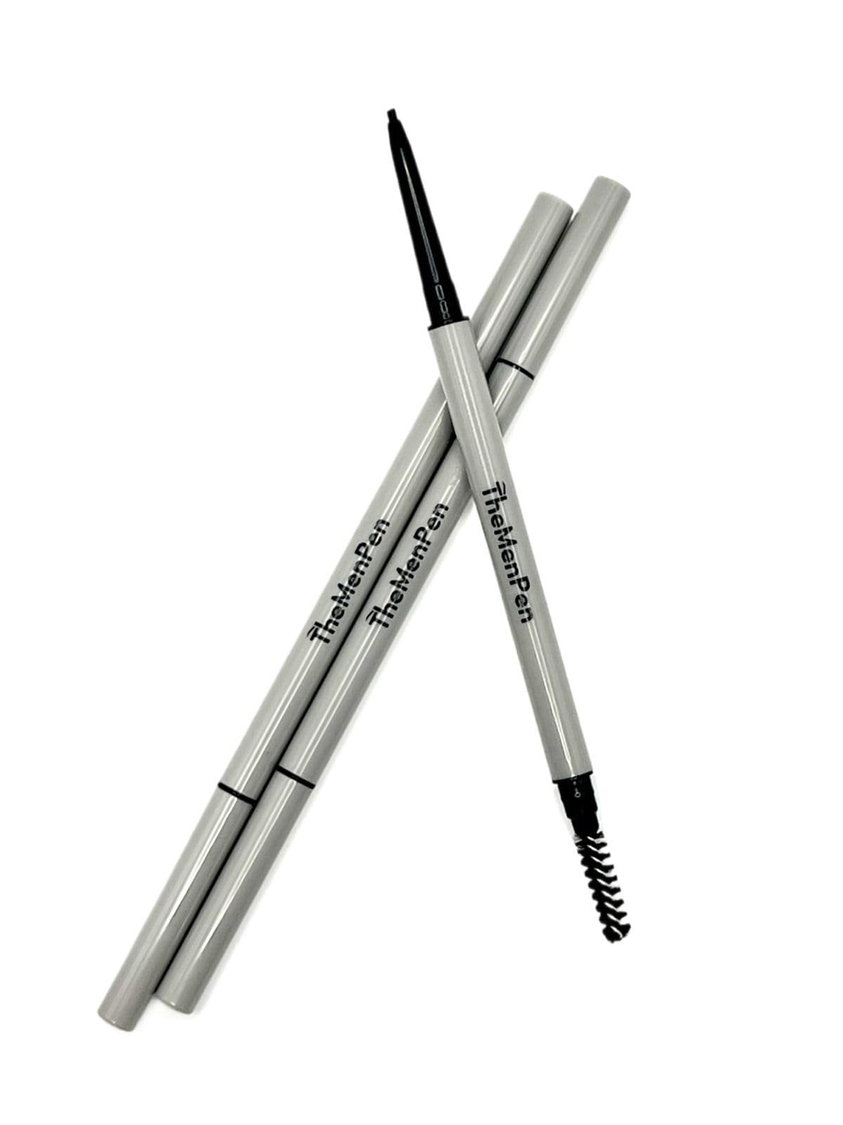 The Men Pen - Waterproof Eyebrow Pen | Beard Filler for Men | 1 Ounces - 3 Pack | Microblading Eyebrow Pen | Hair Filler | Anti-Smudge | Mustache, Beard & Eyebrow Filler | Light Brown