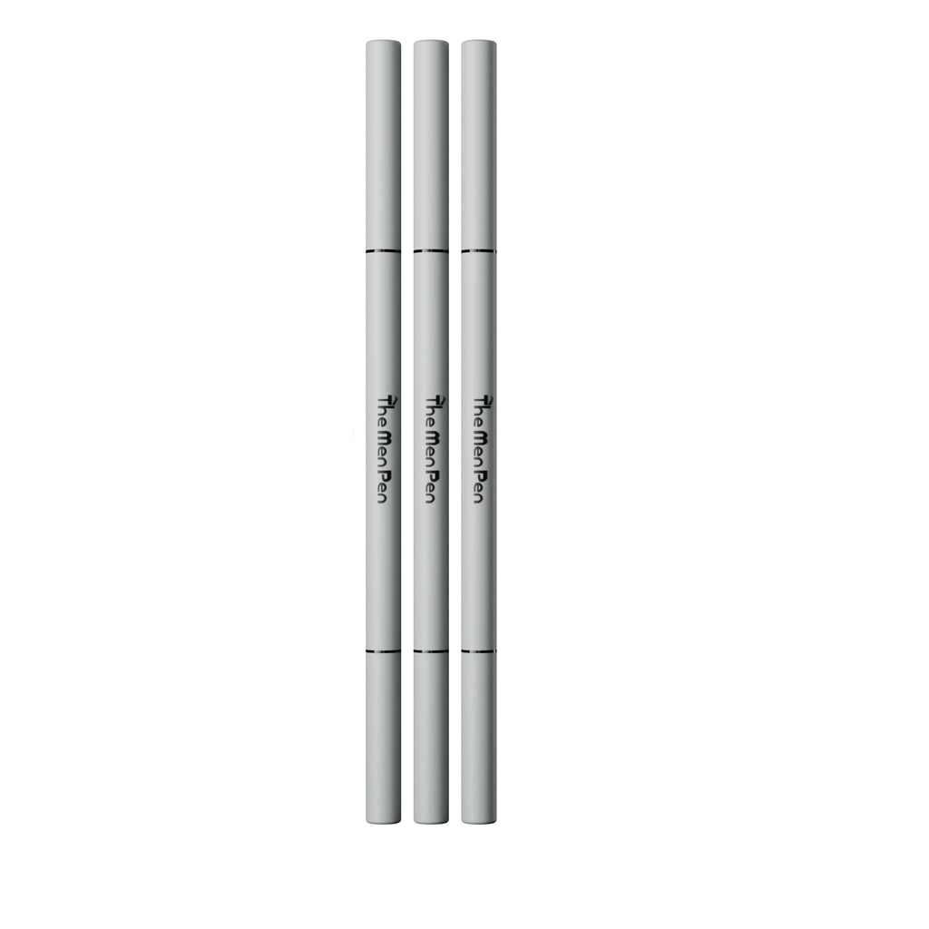 The Men Pen - Waterproof Eyebrow Pen | Beard Filler for Men | 1 Ounces - 3 Pack | Microblading Eyebrow Pen | Hair Filler | Anti-Smudge | Mustache, Beard & Eyebrow Filler | Light Brown