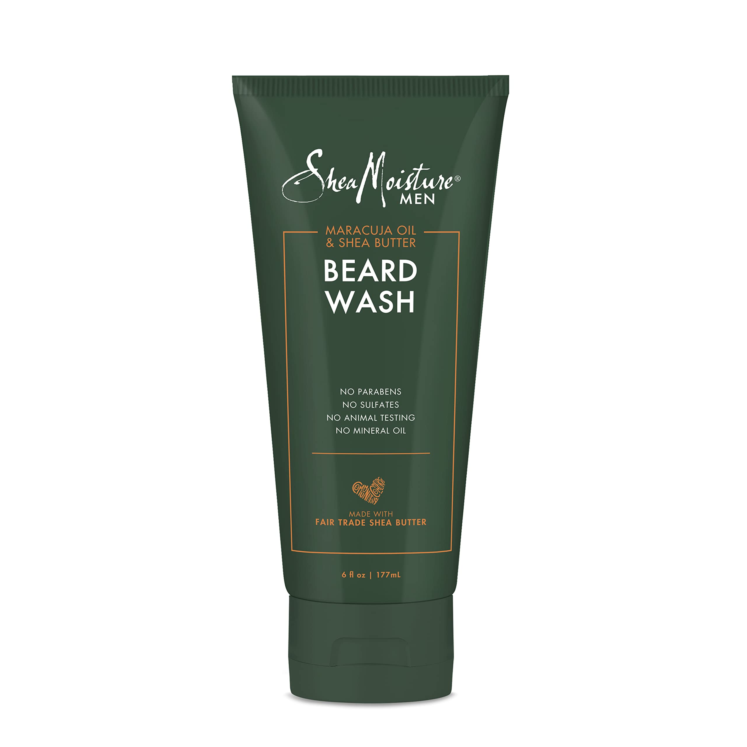SheaMoisture Beard Wash for Full Beards - Maracuja Oil & Shea Butter to Deep Clean and Refresh - 6 oz