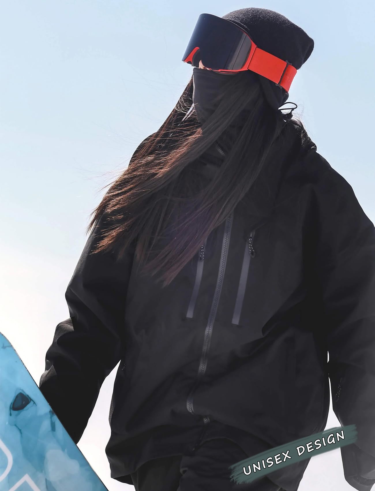 GSOU SNOW Snowboard Jacket Men Baggy Ski Jacket Waterproof Snow Coat Insulated Hooded Clothes for Winter Outdoor