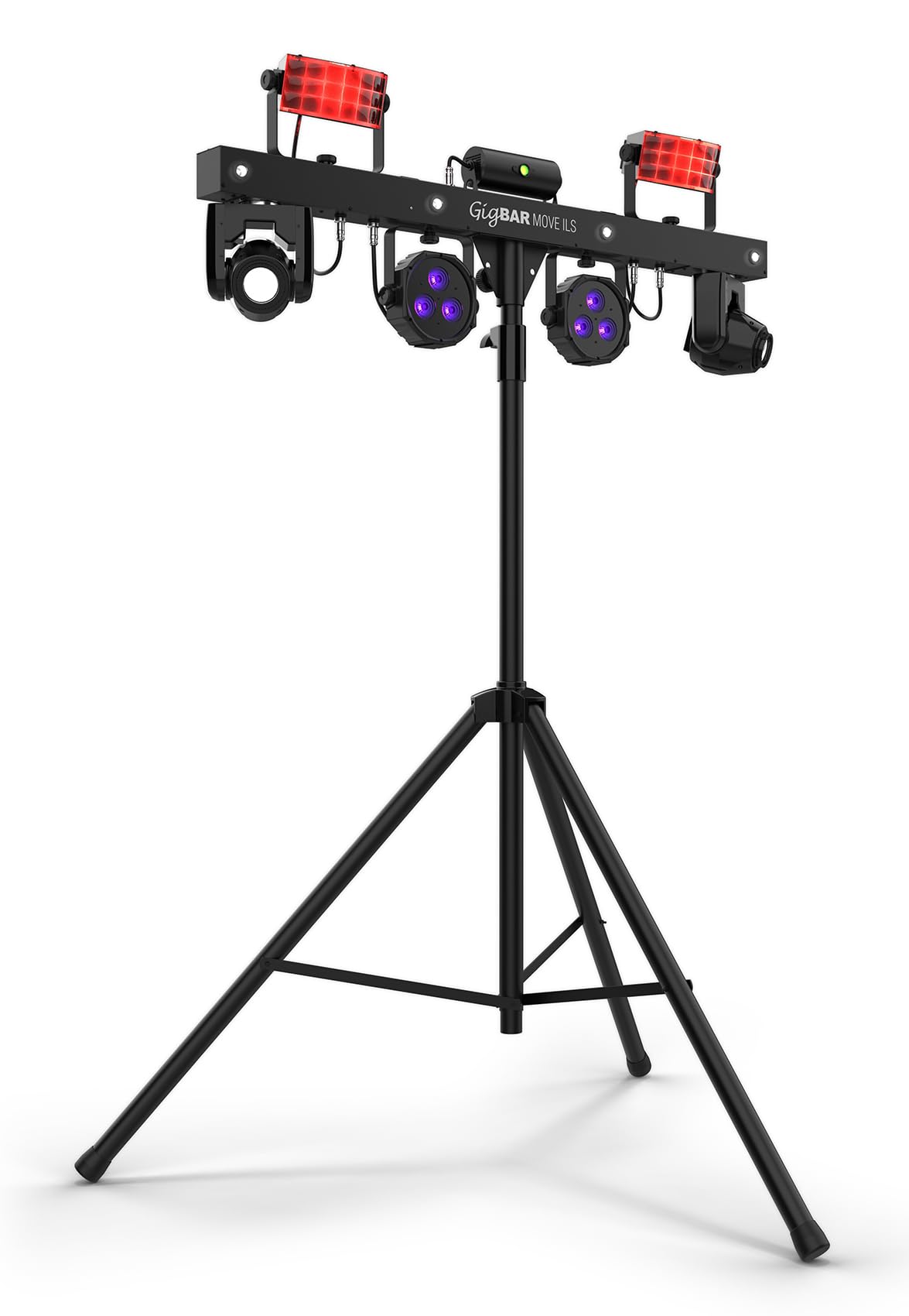 Audiosavings Bundle: Chauvet DJ GIGBAR Move ILS Kit w/Moving Heads/Derbies/Washes/Laser/Strobe Lights Bundle with Rockville R720L Fog/Smoke Machine w/Remote+Fluid+Multi Color LED Built in! (2 Items)