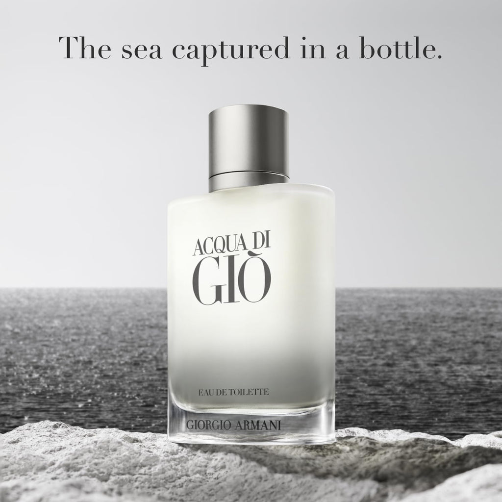 Armani beauty– Acqua di Giò Eau de Toilette – 2-Piece Cologne Set for Men ($192 Value) – Full Size (3.4 Fl Oz) & Travel Size (1.0 Fl Oz)