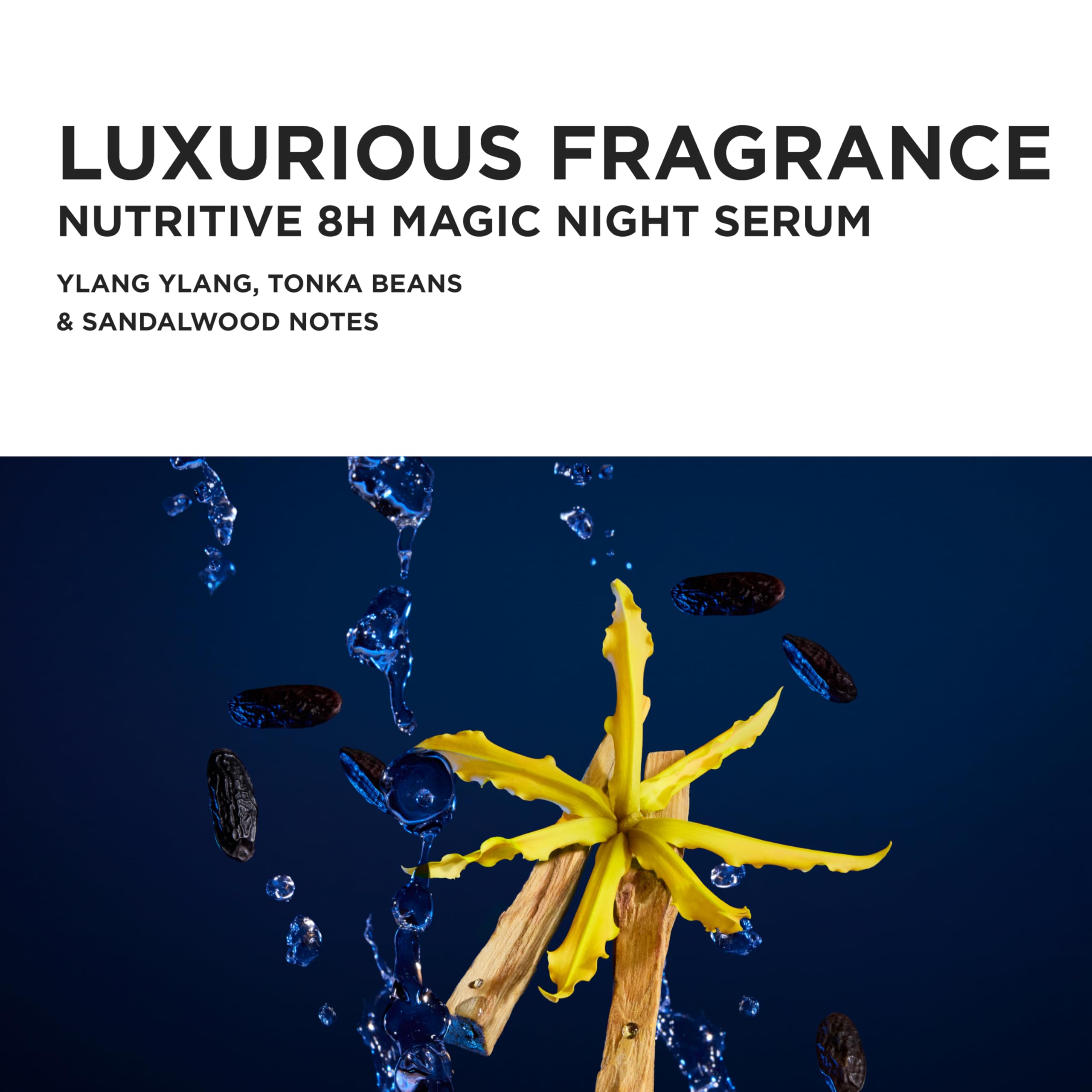 Kerastase Nutritive 8H Magic Night Serum - Overnight Treatment for Dry Hair, Enhances Shine, Anti-Frizz, With Plant-Based Proteins