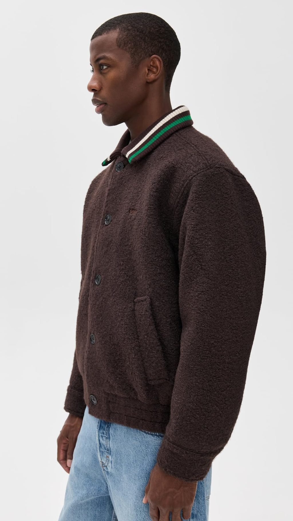 OBEY Men's Arden Blouson Jacket, Java Brown, L
