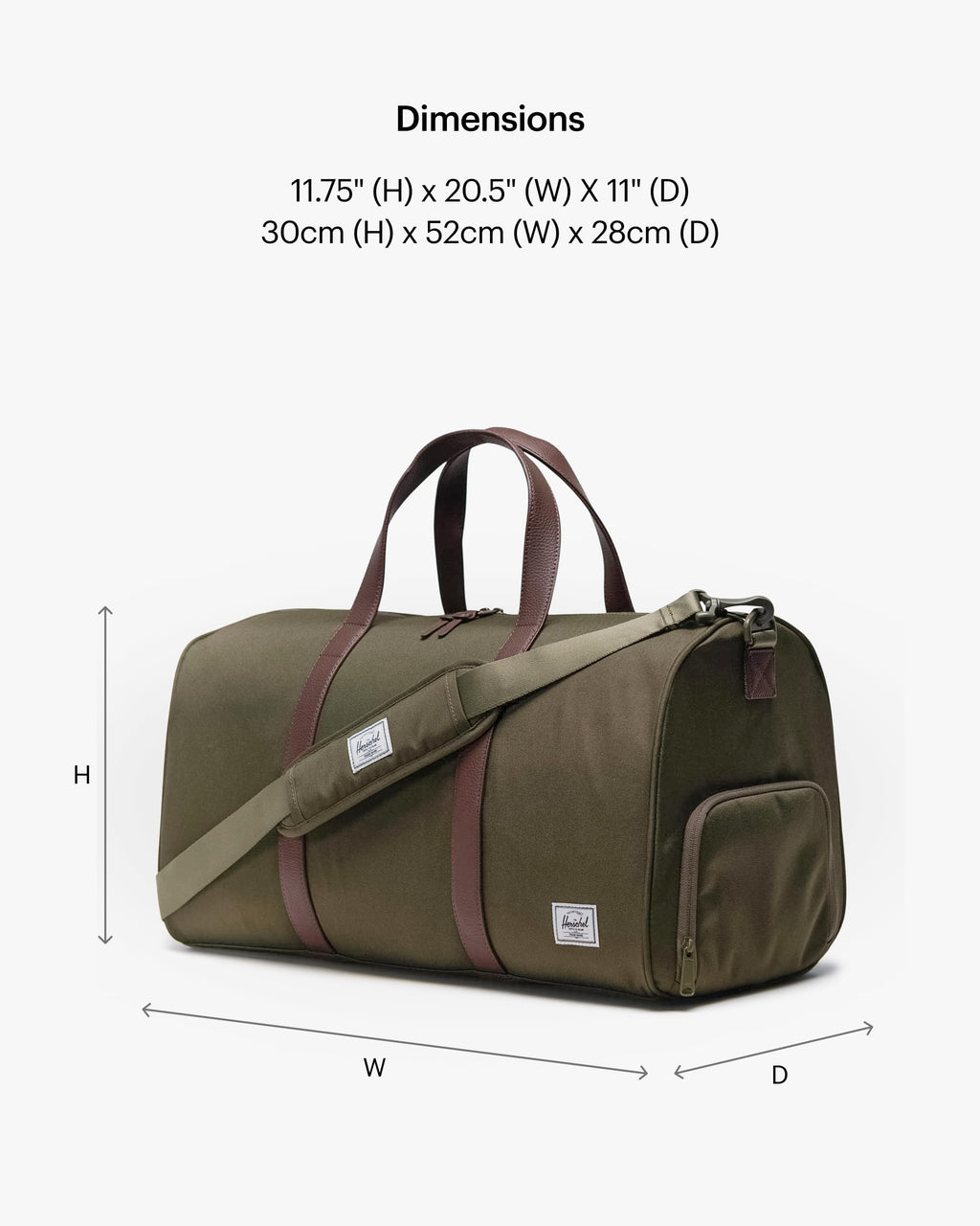 Herschel Supply Co. Novel Duffle, Ivy Green, Standard-43L