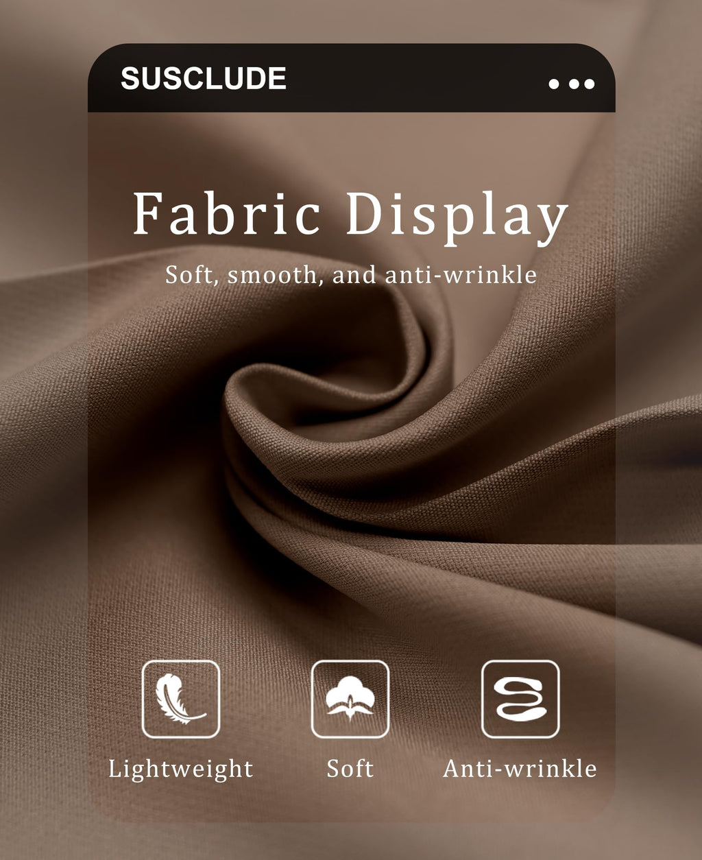Susclude Wide Leg Dress Pants Men Pleated Baggy Casual Pants Mens Pants Relaxed Fit Trousers for Men with Pockets Brown