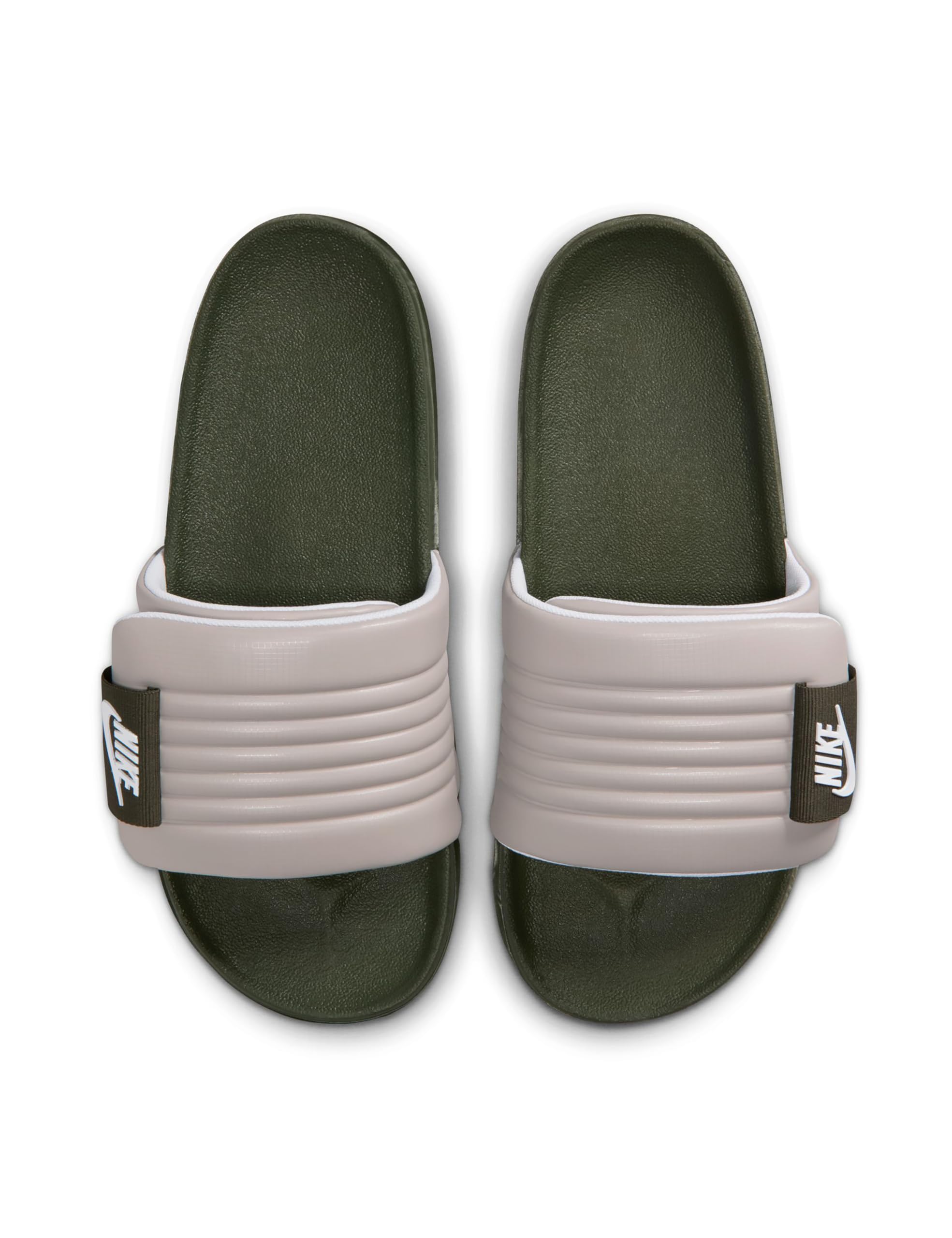 Nike Men's Offcourt Adjust Slides, Cargo Khaki/White-College Grey, 6