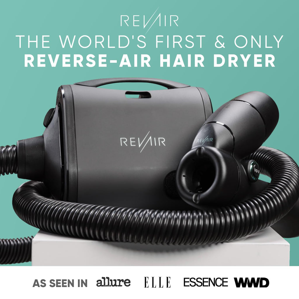 RevAir Reverse-Air Hair Dryer - Starter Pack - Includes Fan Favorite Products for Curly, Coily, and Dehydrated Hair I Amazon Exclusive Bundle