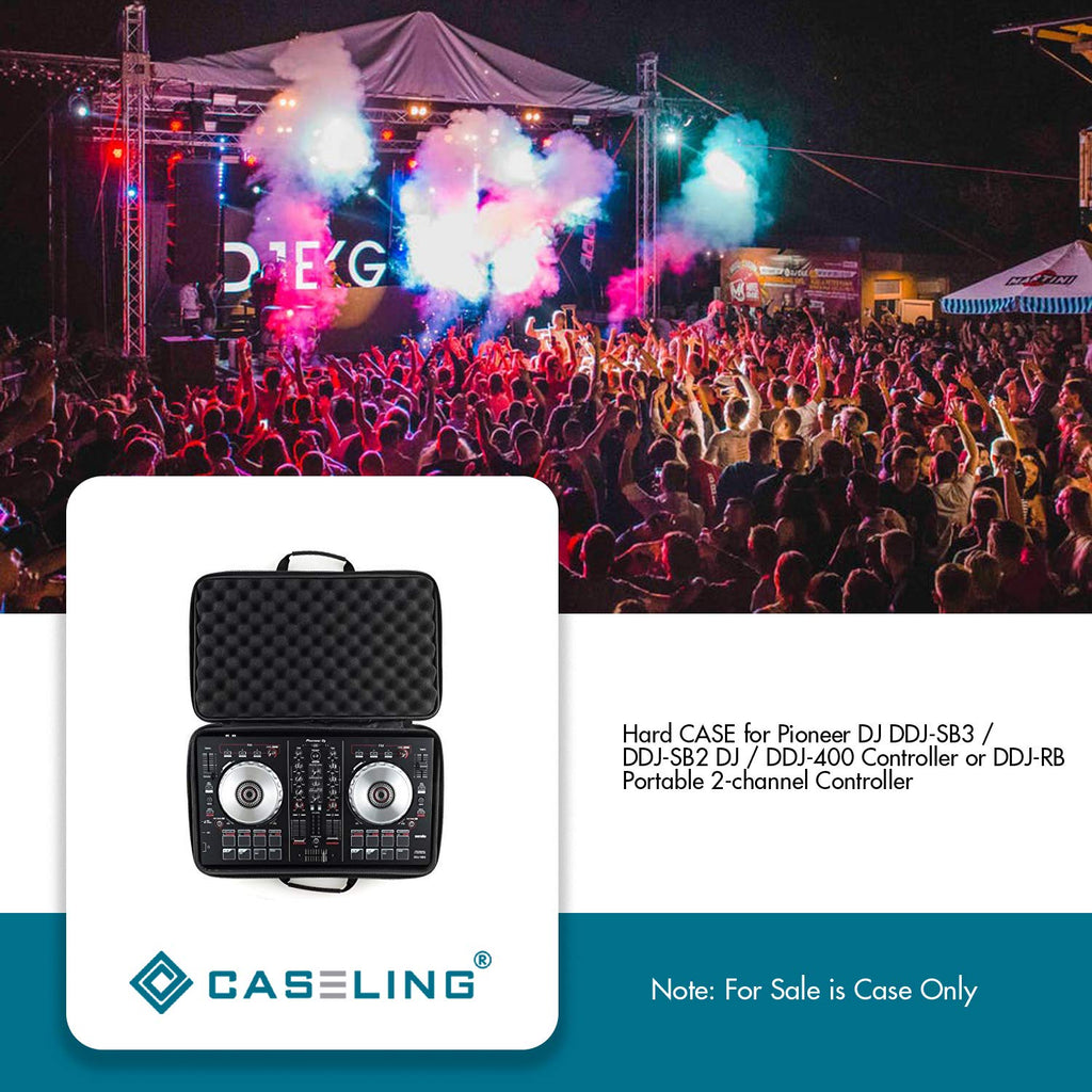 caseling Hard CASE fits: Pioneer DJ DDJ-FLX4 2-deck Rekordbox and Serato DJ Controller.