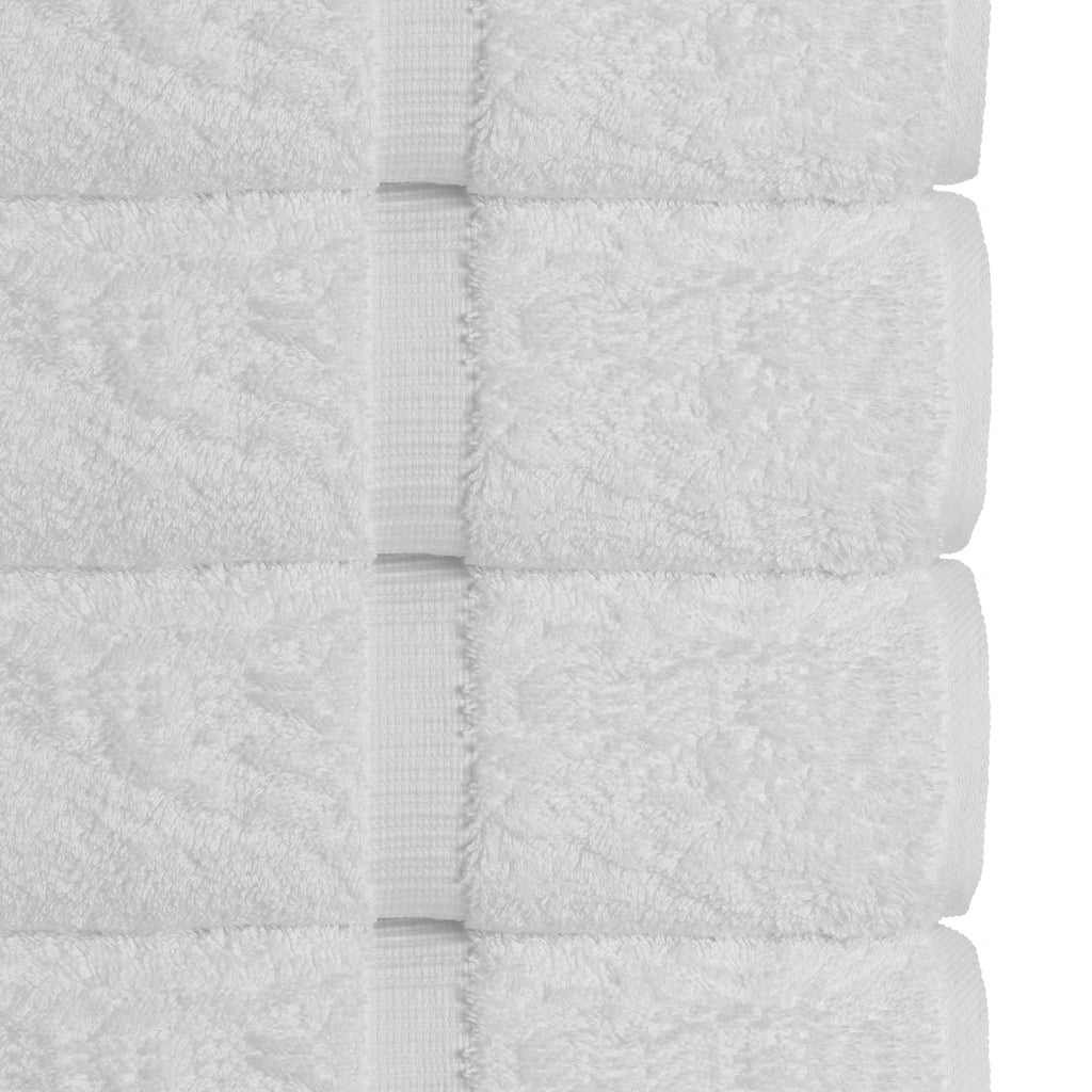 Chakir Turkish Linens | Hotel & Spa Quality 100% Cotton Premium Turkish Towels | Soft & Absorbent (4-Piece Bath Towels, White)