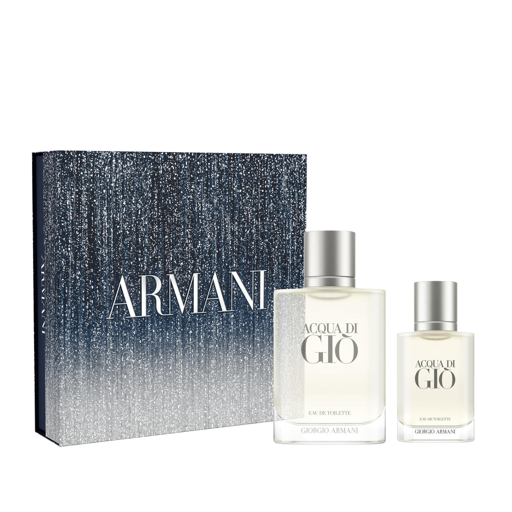 Armani beauty– Acqua di Giò Eau de Toilette – 2-Piece Cologne Set for Men ($192 Value) – Full Size (3.4 Fl Oz) & Travel Size (1.0 Fl Oz)